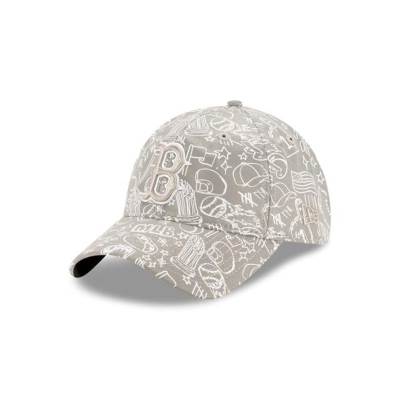 Boston Red Sox Gorra | New Era MLB Reflective 9twenty Adjustable Cap Mexico - Grises